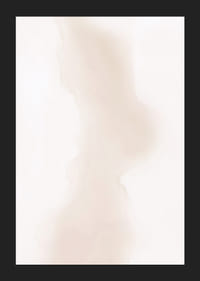 Aquarelle abstraite dans les tons beige et marron clair sur fond blanc-5