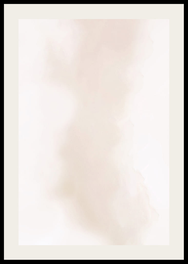 Abstraktný akvarel s jemnými hnedými tónmi na svetlom pozadí-12