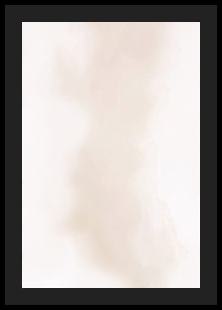 Abstraktný akvarel s jemnými hnedými tónmi na svetlom pozadí-12