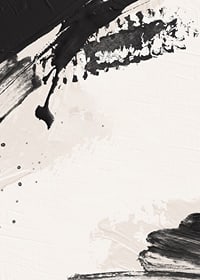 Abstract black brush strokes on light textured background-7