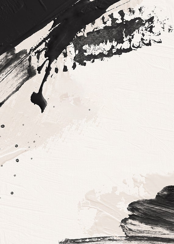 Abstract black brush strokes on light textured background-12