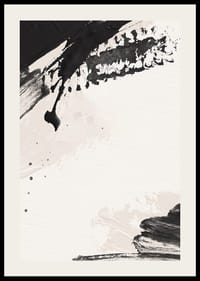 Pennellate nere astratte su sfondo chiaro strutturato-2