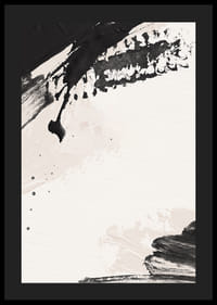 Pennellate nere astratte su sfondo chiaro strutturato-4