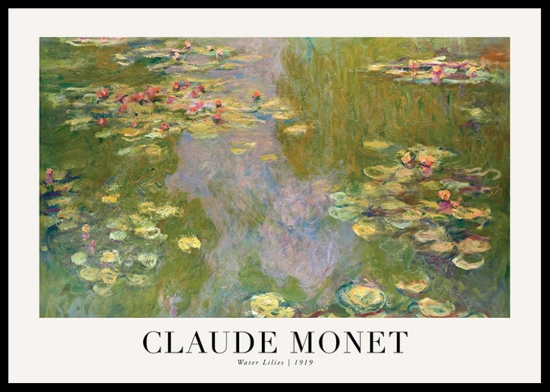 Water Lilies Landscape 1919 By Claude Monet-12