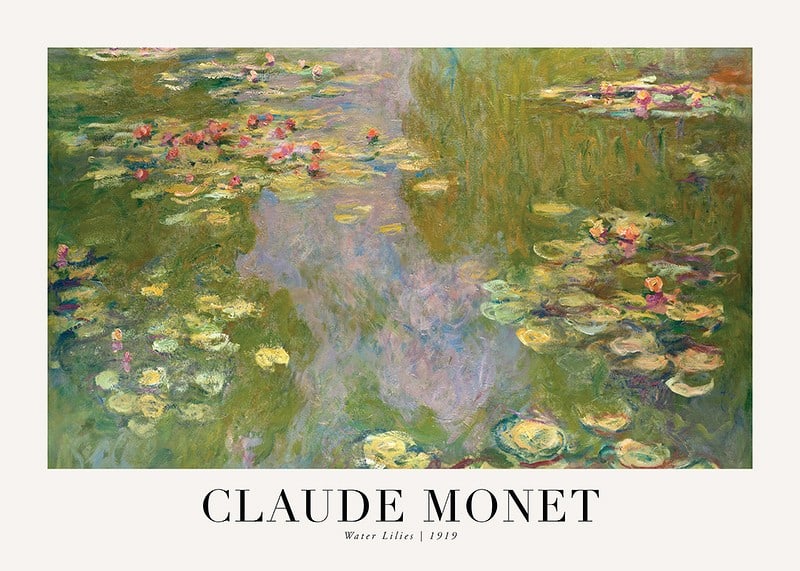 Water Lilies Landscape 1919 By Claude Monet-12