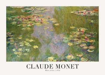 Póster Water Lilies Landscape 1919 By Claude Monet