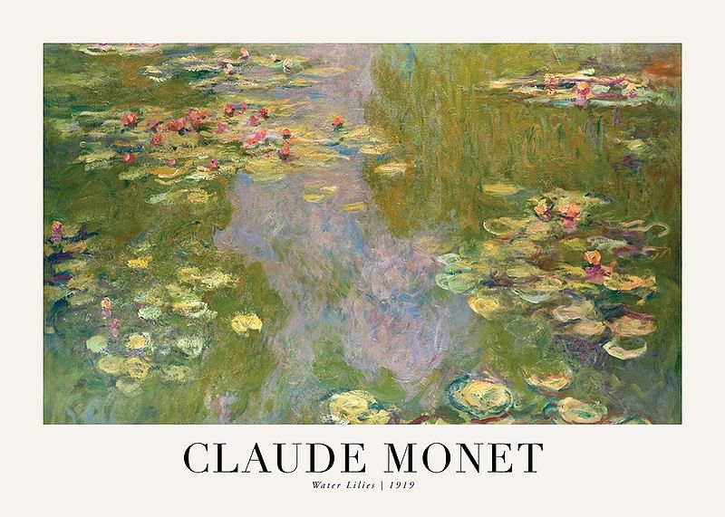 Water Lilies Landscape 1919 By Claude Monet-12