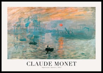 Poster Impression Sunrise 1872 By Claude Monet