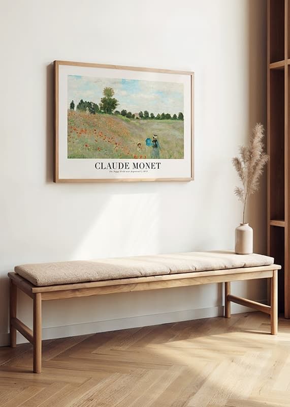 Poster The Poppy Field 1873 By Claude Monet crossfade