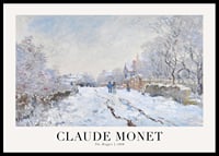 Snow-covered landscape with winter trees by Claude Monet 1868-0
