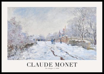 Poster The Magpie 1868 By Claude Monet