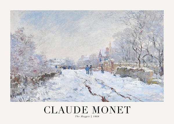 Póster The Magpie 1868 By Claude Monet