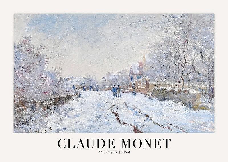 The Magpie 1868 By Claude Monet-12