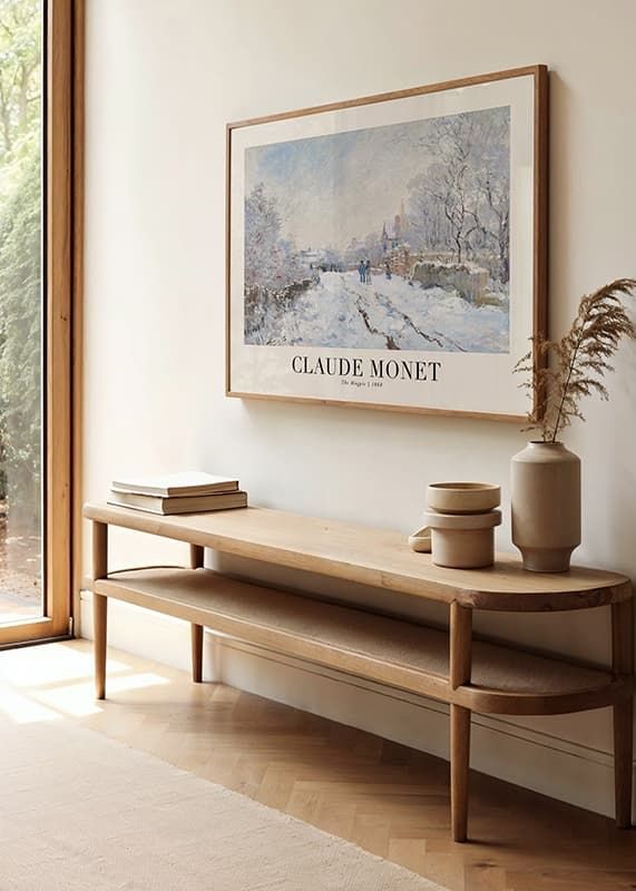 Poster The Magpie 1868 By Claude Monet crossfade