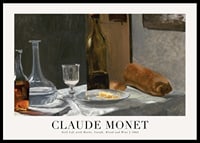 Still Life With Bottle And Wine 1863 By Claude Monet-0