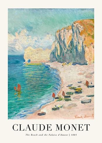Poster The Beach 1885 By Claude Monet