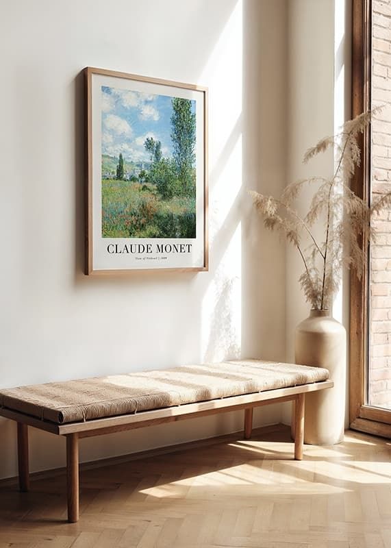 Poster View Of Vetheuil 1880 By Claude Monet crossfade