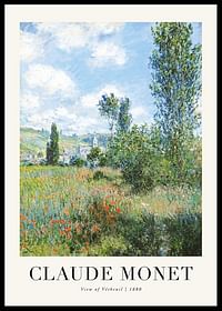 View Of Vetheuil 1880 By Claude Monet-0