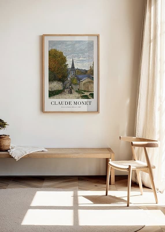 Poster Street In Sainte-Adresse 1867 By Claude Monet crossfade