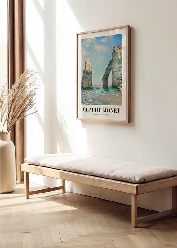 Poster The Cliffs At Etretat 1885 By Claude Monet crossfade