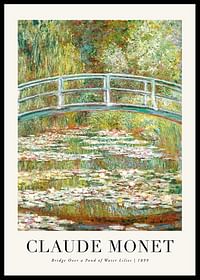 Bridge Over A Pond 1899 By Claude Monet-0