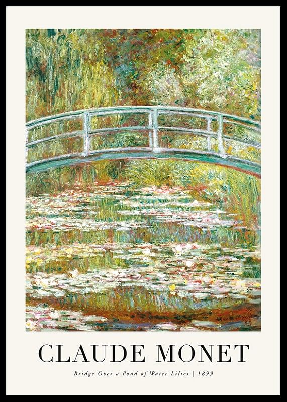 Bridge Over A Pond 1899 By Claude Monet-12