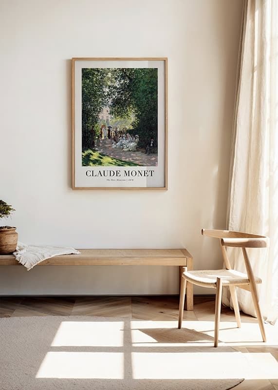 Poster The Parc Monceau 1878 By Claude Monet crossfade