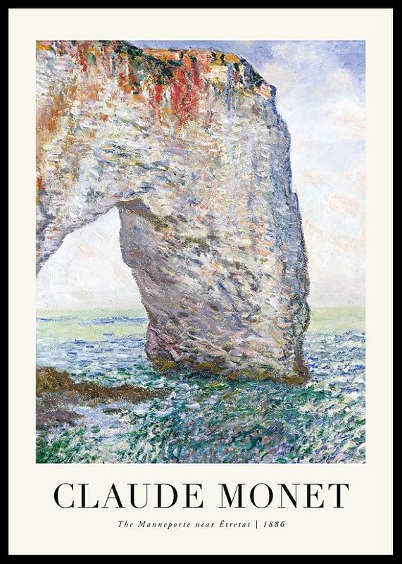 The Manneporte 1886 By Claude Monet-12