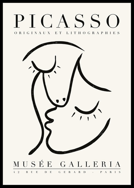 Minimalist line drawing of two faces in profile with black outlines-12