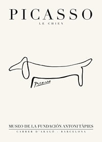 Minimalist line drawing of dachshund in black on light background-1