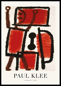 Abstract figure in red and black with geometric shapes-0