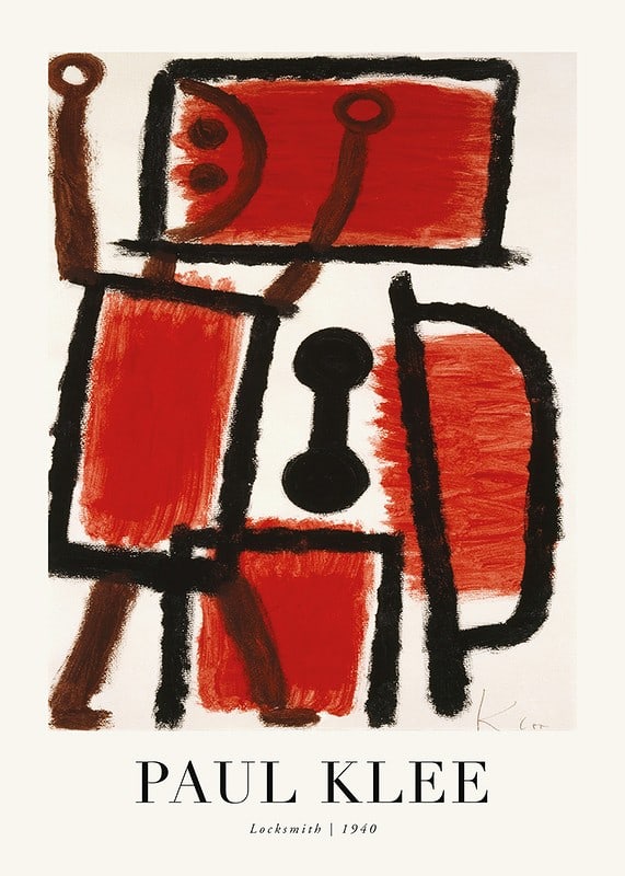 Plakāts Locksmith 1940 By Paul Klee