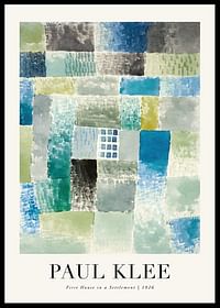 House In A Settlement 1926 By Paul Klee-0