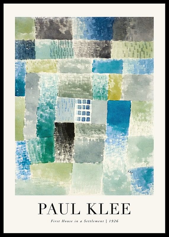 House In A Settlement 1926 By Paul Klee-12