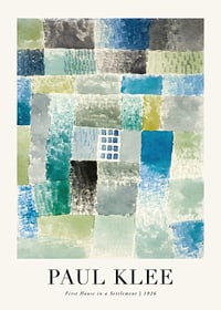 House In A Settlement 1926 By Paul Klee-1
