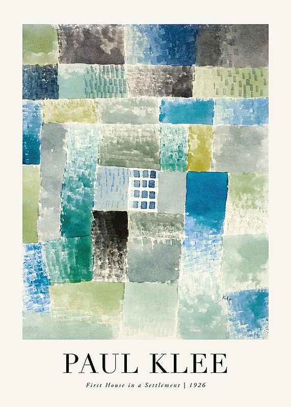 House In A Settlement 1926 By Paul Klee-12