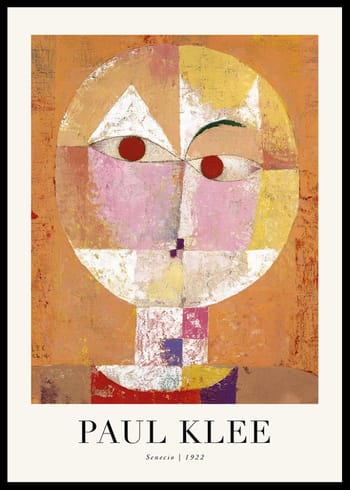Poster Senecio 1922 By Paul Klee
