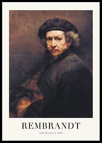 Self-Portrait 1659 By Rembrandt-0