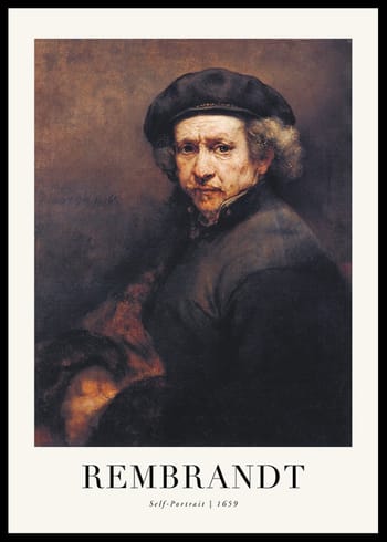 Poster Self-Portrait 1659 By Rembrandt