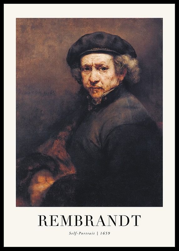 Self-Portrait 1659 By Rembrandt-12