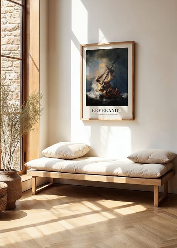 Póster The Storm On The Sea Of Galilee By Rembrandt crossfade
