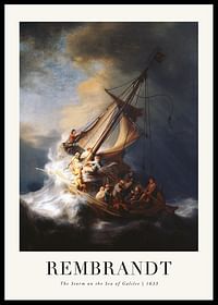 The Storm On The Sea Of Galilee By Rembrandt-0
