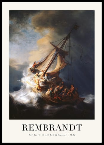 Juliste The Storm On The Sea Of Galilee By Rembrandt