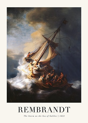 Poster The Storm On The Sea Of Galilee By Rembrandt