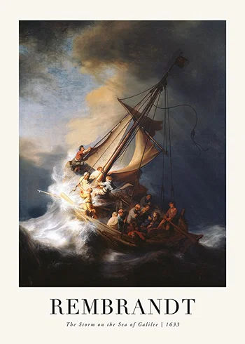Poster The Storm On The Sea Of Galilee By Rembrandt