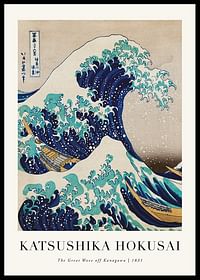 The Great Wave Off Kanagawa By Katsushika Hokusai-0