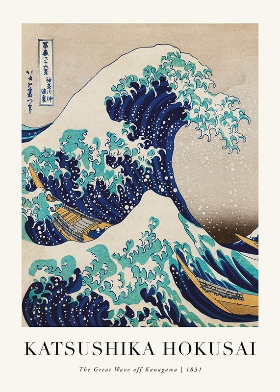 The Great Wave Off Kanagawa By Katsushika Hokusai-12