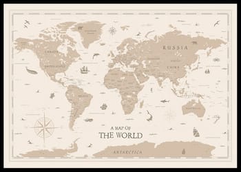 Poster A Map Of The World