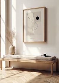 Abstrakta linjer och geometriska former i beige och svart-2