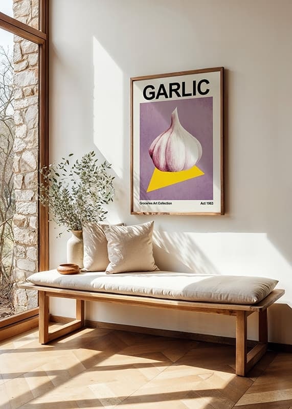 Plakāts Garlic Vintage Art crossfade